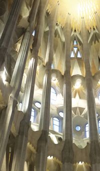 Interior de la Sagrada Familia.