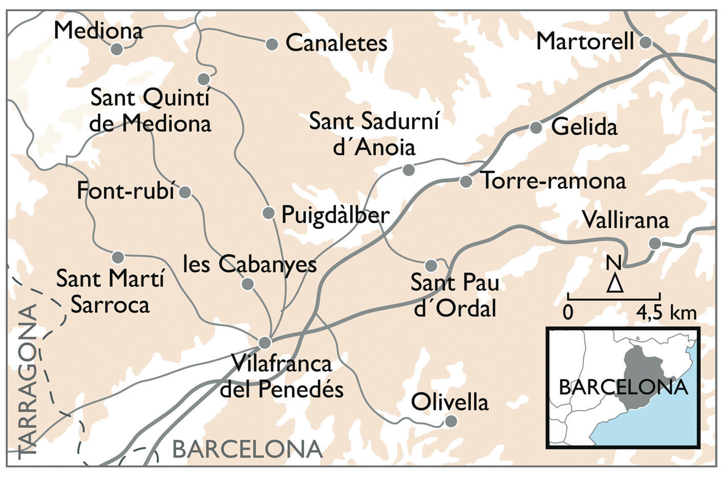 Mapa de la zona