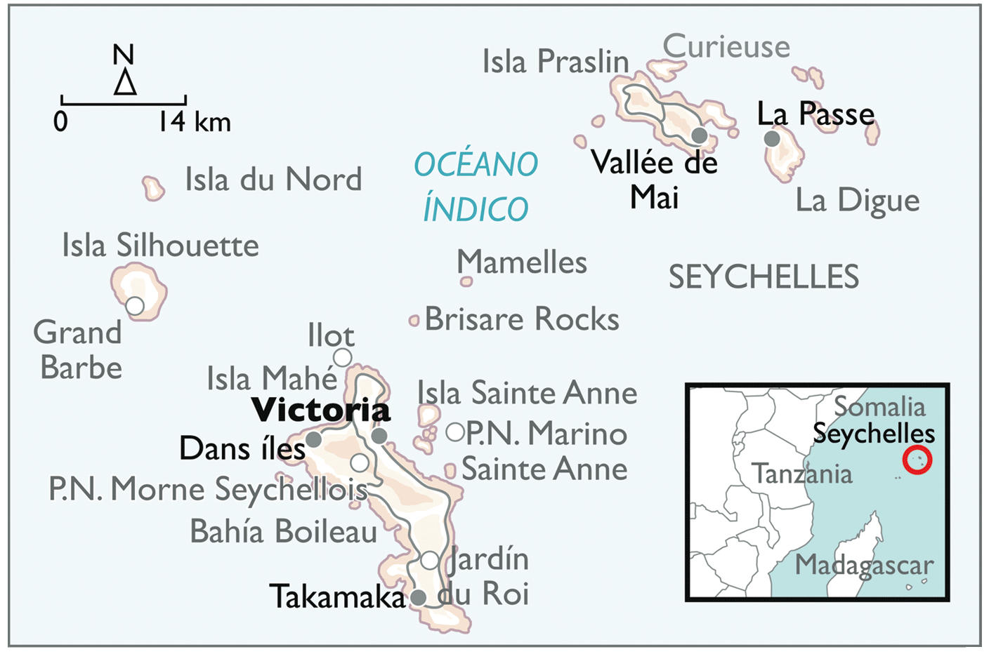 Mapa de la zona