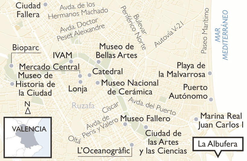 Mapa de la zona